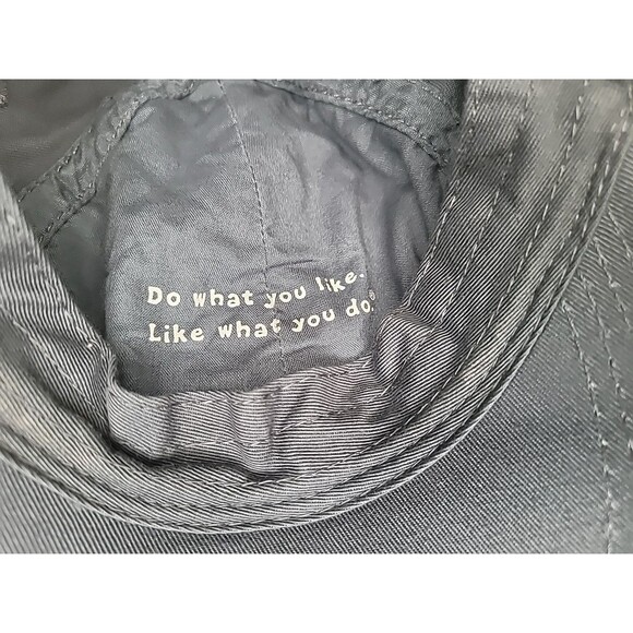 Life Is Good Distressed Gray Women's Adjustable Strap Back Dad‎ Hat Side Heart - Picture 6 of 8